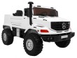 Auto na akumulator Mercedes-Benz Zetros dla dzieci Biały + 2-osobowy + Bagażnik + Pilot-12 7074 