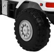Auto na akumulator Mercedes-Benz Zetros dla dzieci Biały + 2-osobowy + Bagażnik + Pilot-15 7074 