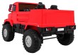 Auto na akumulator Mercedes-Benz Zetros dla dzieci Czerwony + 2-osobowy + Bagażnik + Pilot-5 7076 