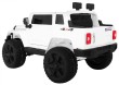 Auto na akumulator Mighty Jeep dla dzieci Biały + 2-osobowy + Napęd 4x4 + 2 bagażniki-2 7077 