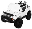 Auto na akumulator Mighty Jeep dla dzieci Biały + 2-osobowy + Napęd 4x4 + 2 bagażniki-4 7077 
