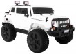 Auto na akumulator Mighty Jeep dla dzieci Biały + 2-osobowy + Napęd 4x4 + 2 bagażniki-5 7077 