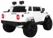 Auto na akumulator Mighty Jeep dla dzieci Biały + 2-osobowy + Napęd 4x4 + 2 bagażniki-7 7077 