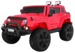 Auto na akumulator Mighty Jeep dla dzieci Czerwony + 2-osobowy + Napęd 4x4 + 2 bagażniki-1 7078 
