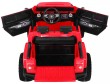Auto na akumulator Mighty Jeep dla dzieci Czerwony + 2-osobowy + Napęd 4x4 + 2 bagażniki-4 7078 