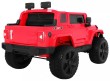Auto na akumulator Mighty Jeep dla dzieci Czerwony + 2-osobowy + Napęd 4x4 + 2 bagażniki-10 7078 
