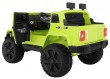 Auto na akumulator Mighty Jeep dla dzieci Zielony + 2-osobowy + Napęd 4x4 + 2 bagażniki-5 7079 