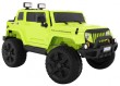 Auto na akumulator Mighty Jeep dla dzieci Zielony + 2-osobowy + Napęd 4x4 + 2 bagażniki-6 7079 