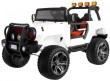 Auto terenowe typu jeep Monster 4x4 dla dzieci Biały + Pilot + Regulacja siedzenia + Wolny Start + MP3 LED + Bagażnik + Plecak-1 7080 