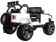 Auto terenowe typu jeep Monster 4x4 dla dzieci Biały + Pilot + Regulacja siedzenia + Wolny Start + MP3 LED + Bagażnik + Plecak-2 7080 