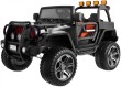 Auto terenowe typu jeep Monster 4x4 dla dzieci Czarny + Pilot + Regulacja siedzenia + Wolny Start + MP3 LED + Bagażnik + Plecak-1 7081 