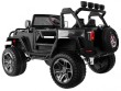 Auto terenowe typu jeep Monster 4x4 dla dzieci Czarny + Pilot + Regulacja siedzenia + Wolny Start + MP3 LED + Bagażnik + Plecak-4 7081 