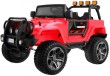 Auto terenowe typu jeep Monster 4x4 dla dzieci Czerwony + Pilot + Regulacja siedzenia + MP3 LED + Bagażnik + Plecak-1 7082 