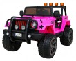 Auto terenowe typu jeep Monster 4x4 dla dzieci Różowy + Pilot + Regulacja siedzenia + Wolny Start + MP3 LED + Bagażnik + Plecak-1 7083 