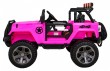 Auto terenowe typu jeep Monster 4x4 dla dzieci Różowy + Pilot + Regulacja siedzenia + Wolny Start + MP3 LED + Bagażnik + Plecak-4 7083 