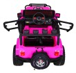 Auto terenowe typu jeep Monster 4x4 dla dzieci Różowy + Pilot + Regulacja siedzenia + Wolny Start + MP3 LED + Bagażnik + Plecak-7 7083 