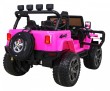 Auto terenowe typu jeep Monster 4x4 dla dzieci Różowy + Pilot + Regulacja siedzenia + Wolny Start + MP3 LED + Bagażnik + Plecak-8 7083 