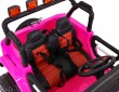 Auto terenowe typu jeep Monster 4x4 dla dzieci Różowy + Pilot + Regulacja siedzenia + Wolny Start + MP3 LED + Bagażnik + Plecak-11 7083 