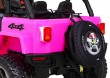 Auto terenowe typu jeep Monster 4x4 dla dzieci Różowy + Pilot + Regulacja siedzenia + Wolny Start + MP3 LED + Bagażnik + Plecak-13 7083 