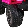 Auto terenowe typu jeep Monster 4x4 dla dzieci Różowy + Pilot + Regulacja siedzenia + Wolny Start + MP3 LED + Bagażnik + Plecak-14 7083 