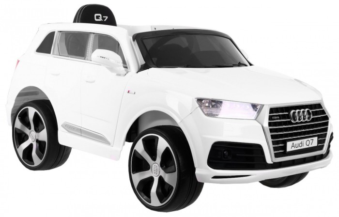 Audi Q7 Lift na akumulator dla dzieci Biały + Pilot + Wolny Start + EVA + Ekoskóra + MP3 LED-2 7084 