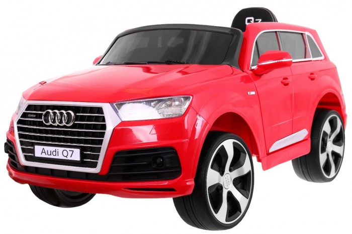 Audi Q7 Lift SUV na akumulator dla dzieci Czerwony + Pilot + Wolny Start + Ekoskóra + MP3 LED