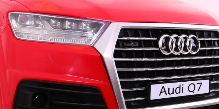 Audi Q7 Lift SUV na akumulator dla dzieci Czerwony + Pilot + Wolny Start + Ekoskóra + MP3 LED-2 7086 