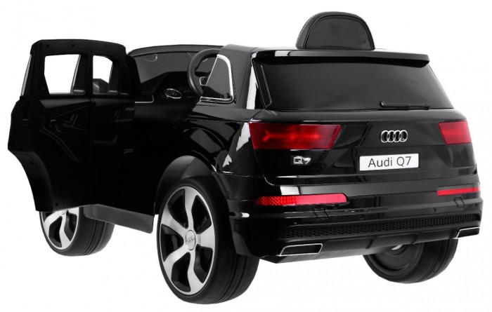Audi Q7 Lift na akumulator dla dzieci Lakier Czarny + Pilot + Wolny Start + EVA + MP3 LED-2 7087 