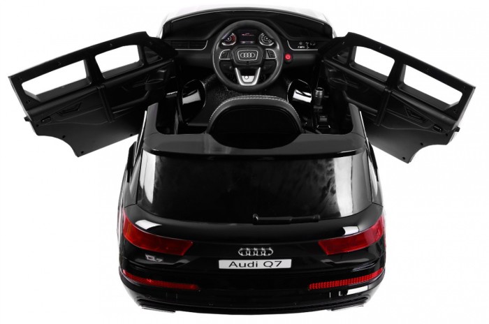 Audi Q7 Lift na akumulator dla dzieci Lakier Czarny + Pilot + Wolny Start + EVA + MP3 LED-3 7087 