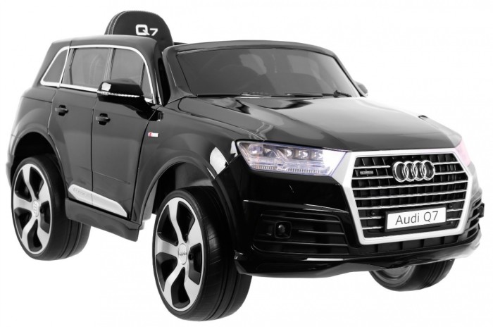 Audi Q7 Lift na akumulator dla dzieci Lakier Czarny + Pilot + Wolny Start + EVA + MP3 LED-4 7087 