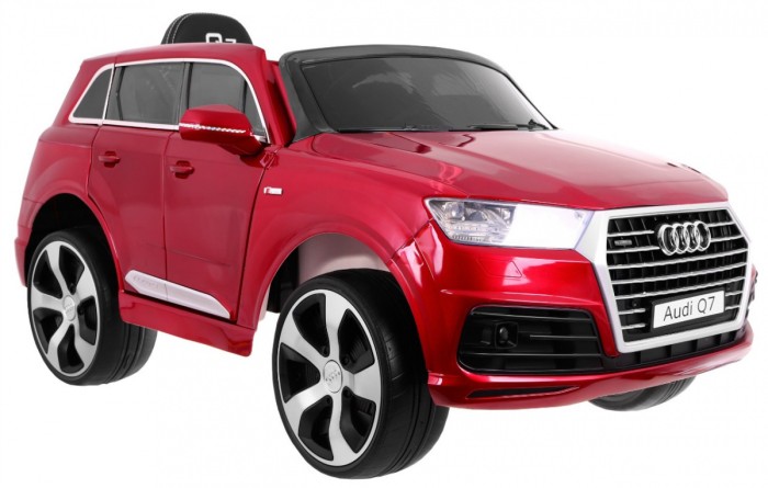 Audi Q7 Lift na akumulator dla dzieci Lakier Czerwony + Pilot + Wolny Start + EVA + MP3 LED-4 7088 