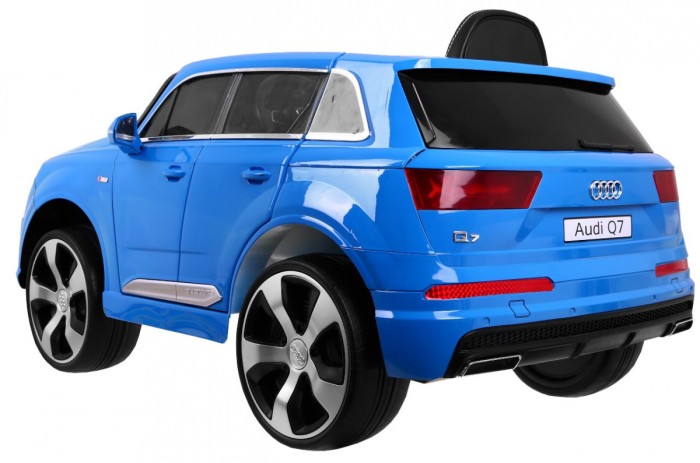 Audi Q7 Lift na akumulator dla dzieci Lakier Niebieski + Pilot + Wolny Start + EVA + MP3 LED-5 7089 