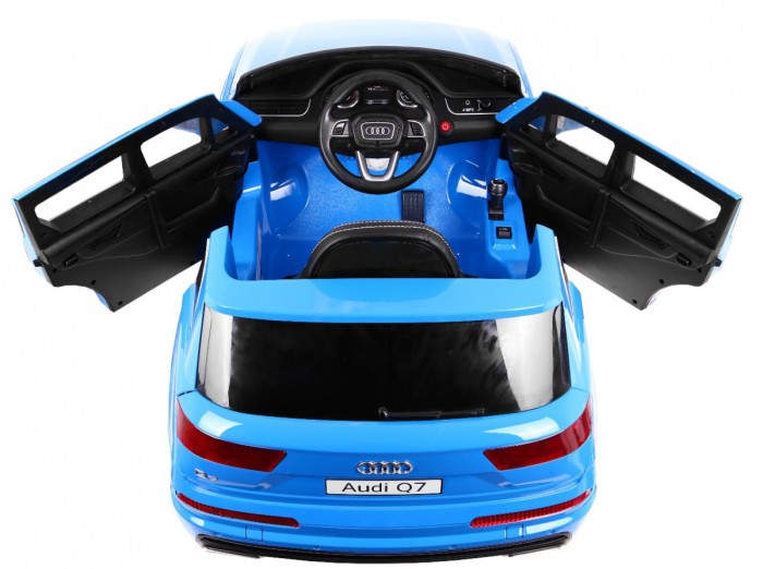 Audi Q7 Lift na akumulator dla dzieci Lakier Niebieski + Pilot + Wolny Start + EVA + MP3 LED-6 7089 