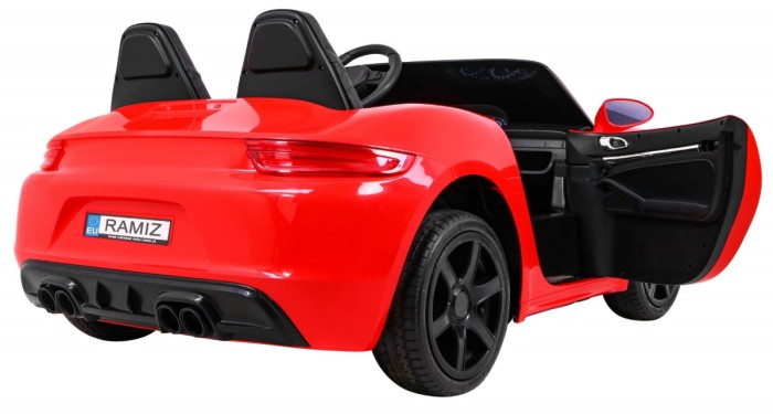 Perfecta Auto dla 2 dzieci Czerwony + Pompowane koła + Silnik bezszczotkowy + MP3 LED + Wolny Start-7 7107 