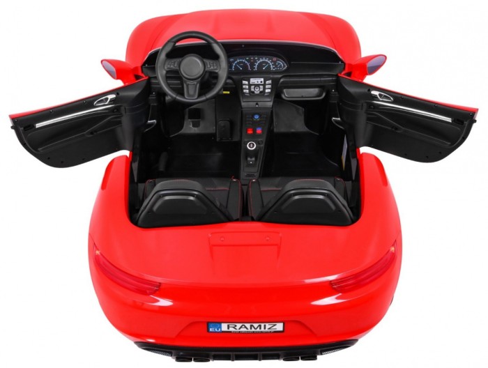 Perfecta Auto dla 2 dzieci Czerwony + Pompowane koła + Silnik bezszczotkowy + MP3 LED + Wolny Start-9 7107 