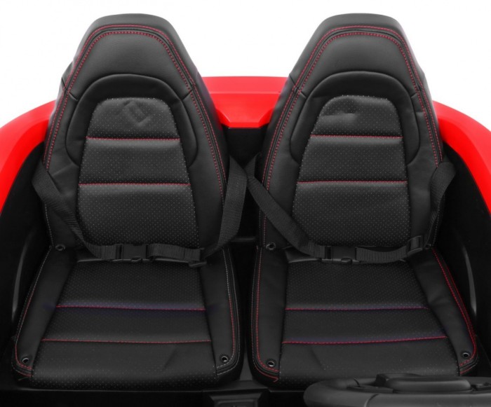 Perfecta Auto dla 2 dzieci Czerwony + Pompowane koła + Silnik bezszczotkowy + MP3 LED + Wolny Start-15 7107 