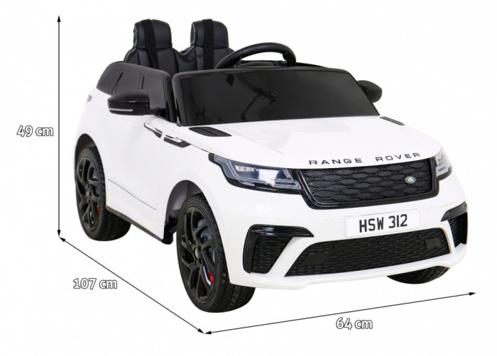 Range Rover Velar na akumulator Biały + Pilot + EVA + Wolny Start + MP3 LED-2 7118 
