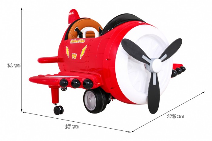 Samolot F99 Sky Limit na akumulator dla dzieci Czerwony + Ruchome śmigło + Pilot + Kółka pomocnicze + Audio LED + EVA-2 7134 