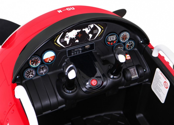 Samolot F99 Sky Limit na akumulator dla dzieci Czerwony + Ruchome śmigło + Pilot + Kółka pomocnicze + Audio LED + EVA-7 7134 
