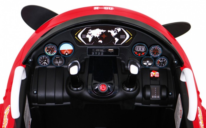 Samolot F99 Sky Limit na akumulator dla dzieci Czerwony + Ruchome śmigło + Pilot + Kółka pomocnicze + Audio LED + EVA-8 7134 