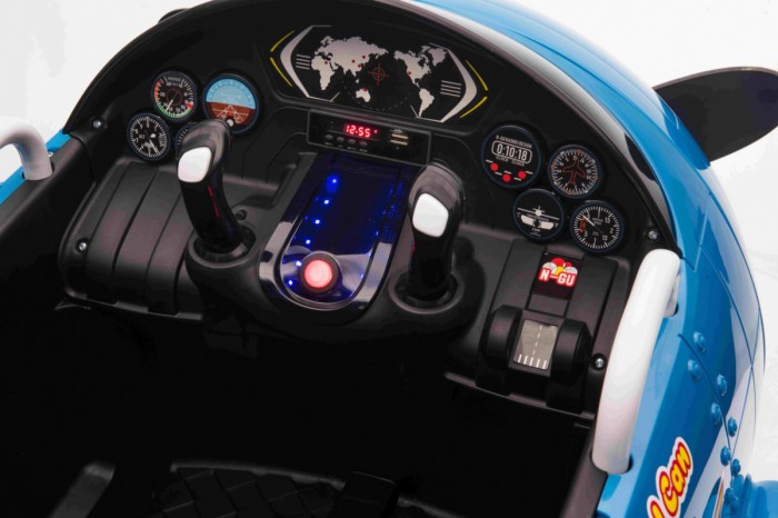 Samolot F99 Sky Limit na akumulator dla dzieci Niebieski + Ruchome śmigło + Pilot + Kółka pomocnicze + Audio LED + EVA-10 7135 