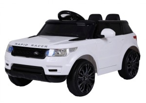 Autko Start Run na akumulator, Biały SUV + Pilot