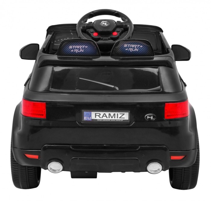 Autko Start Run na akumulator Czarny + Pilot + Bezpieczny SUV-6 7137 