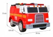 Wóz Straż Pożarna na akumulator dla dzieci + Armatka wodna + Megafon + Kogut strażacki + Pilot-2 7144 