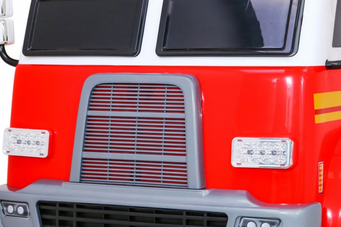 Wóz Straż Pożarna na akumulator dla dzieci + Armatka wodna + Megafon + Kogut strażacki + Pilot-17 7144 