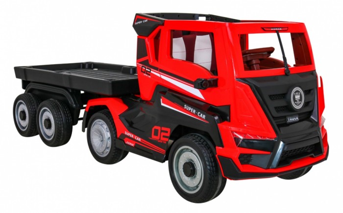 Ciężarówka Super Truck z Naczepą dla dzieci + Pilot + Wolny Start + Koła EVA + Audio Światła-7 7145 