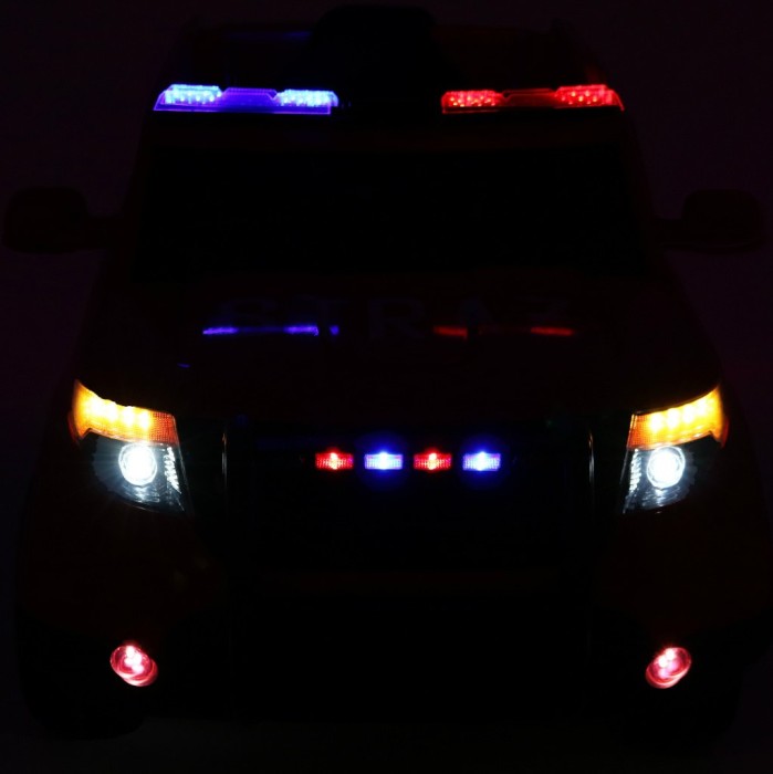 Auto SUV Police na akumulator dla dzieci + Syreny + Światła + Megafon + Pilot-11 7150 