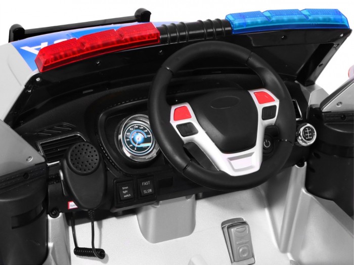 Auto SUV Policja na akumulator dla dzieci + Syreny + Światła + Megafon + Pilot-12 7151 