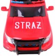 Auto SUV Straż Pożarna na akumulator dla dzieci + Syreny + Światła + Megafon + Pilot-7 7152 