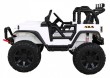 Autko terenowe Brothers na akumulator Biały + Pilot + Wolny Start + EVA + LED MP3-4 7153 